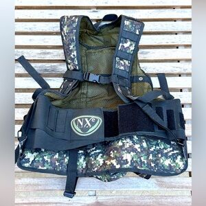 NXe Tactical Paintball Vest with Camo Pattern